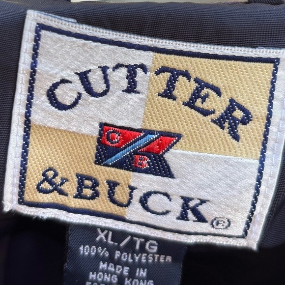 Cutter & Buck Black & Purple Men's Pullover Windbreaker Jacket Size XL 1/4 Snap - Picture 6 of 12